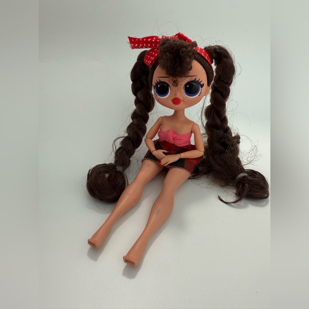 LOL Surprise OMG Doll with Braided Pigtails Plaid Skirt
